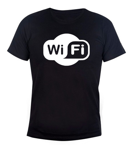 Remera Hombre Algodón Wifi Logo