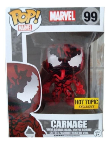 Figura de acción Carnage 6182 de Funko Pop! Marvel
