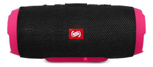 Alto-falante Shutt Storm 3 portátil com bluetooth waterproof preto e rosa 