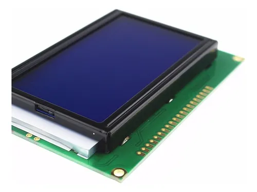 Lcd Gráfico Spi St7920 128x64 Pantalla Display Azul