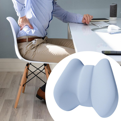 Soporte De Respaldo Almohada De Almohada Lumbar Azul