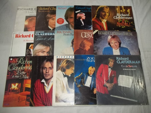 Lp Vinil - Richard Clayderman - 15 Discos Piano