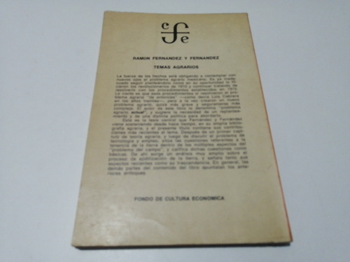 Temas Agrarios Ramón Fernández Y Fernández (Usado)