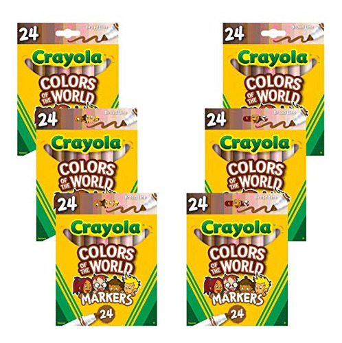 Rotuladores Crayola Los Colores Del Mundo, Paquete De 24 Uni