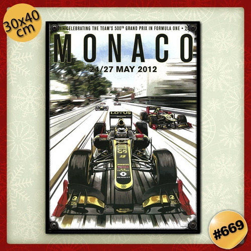 Pack De 3 Posters 30 X 40 Cm / Autos F1 Ferrari Hamilton