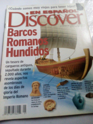 Revista Discover Mayo 2000 Barcos Romanos Hundidos Roma