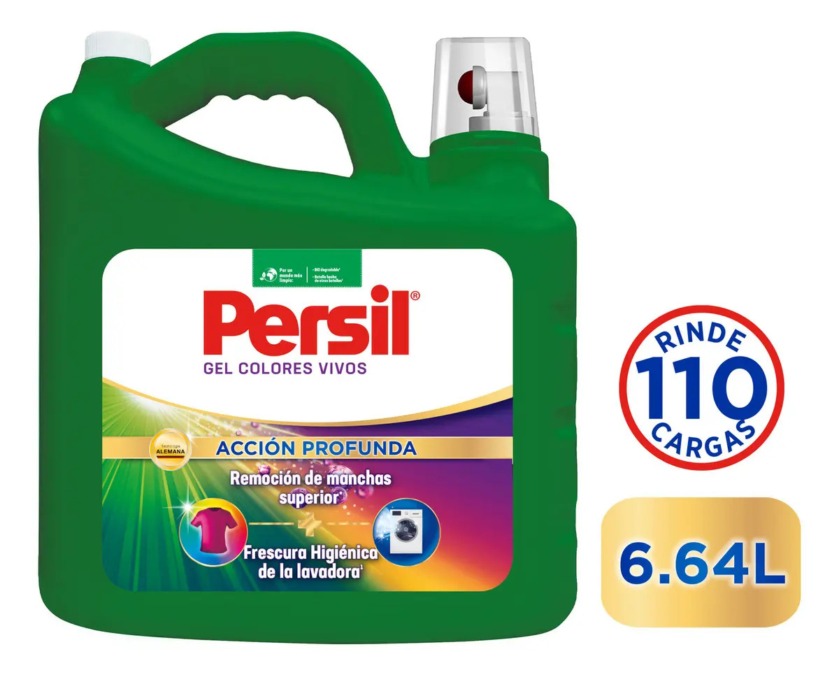 Detergente liquido Persil Colores Vivos Acción Profunda 6.64L