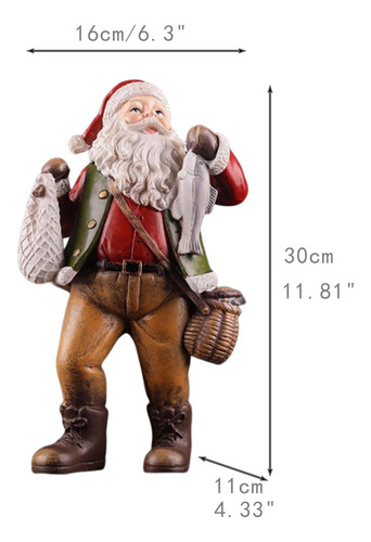 Figura De Papá Noel Para Decoración Navideña, Adorno