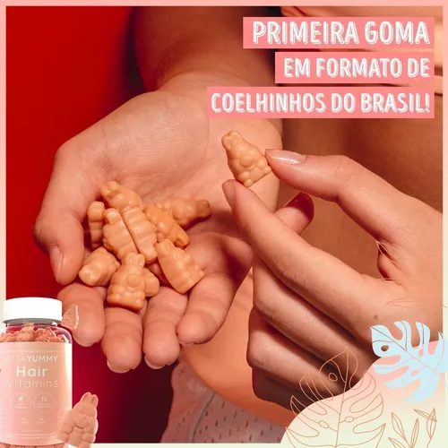 Vita Yummy Hair Vitamina Para Cabelos Em Gomas - Vitayummy Sabor Sem Sabor