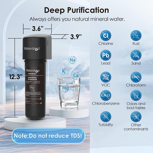 Sistema De Filtro De Agua Waterdrop 10ua Para Debajo Del Fre