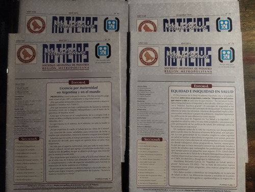 Noticias Metropolitanas Soc Arg Pediatria - Promo Lote X5 (Usado)