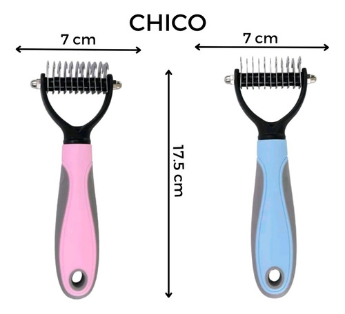 2 En 1 Cepillo Peine Deslanador Pelo Para Mascotas