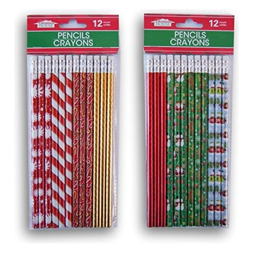 Navidad Del Invierno Temáticas Lápiz Set - 24 Conde