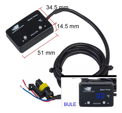 Reloj Digital Temperatura De Agua Jdm Alarma Programable