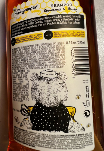Shampoo Honey Keeper 250ml. + Body Lotion 414ml. Pack