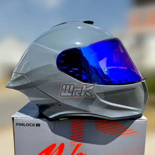 Casco moto gris hotsell