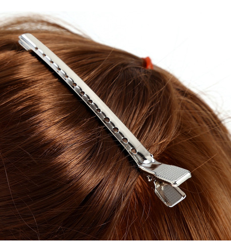Juego De 10 Broches For El Pelo, Plateados, Profesionales,