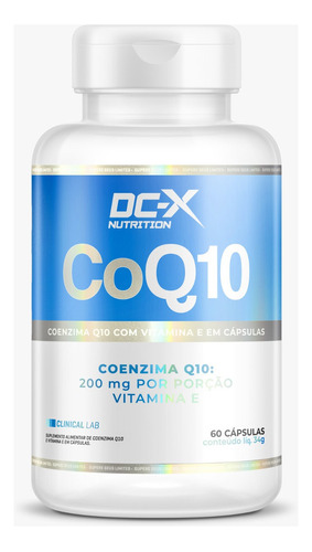 Coenzima Q10 60caps - Dcx Nutrition Sabor Sem Sabor