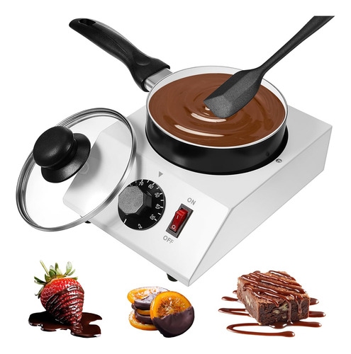 1 Juego De Caldera De Chocolate, Calentador Eléctrico,...