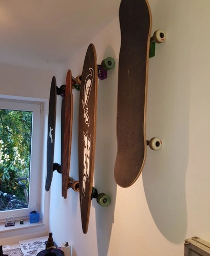 Soporte De Pared Para Skate/longboard/snowboard Universal