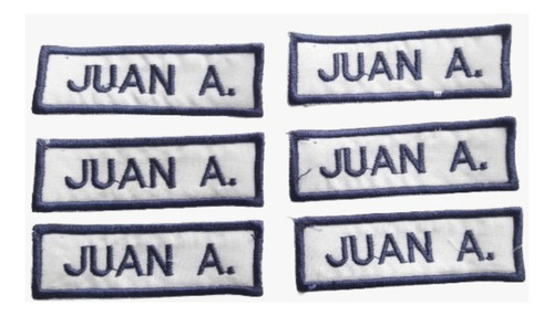 Etiquetas Bordadas Escolares - Personalizadas - Pack X4