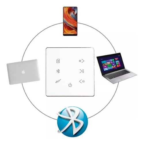Amplificador Bluetooth Som Ambiente 4 Canais
