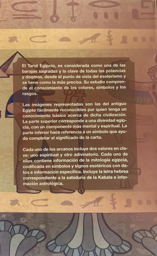 Imagen 6 de 8 de Tarot Egipcio (libro + Mazo 78 Cartas) / Galas