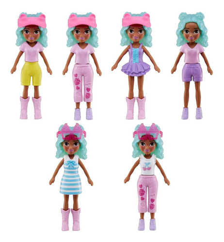 Polly Pocket Set De Juego Carrito De Bocadillos De Flamingo