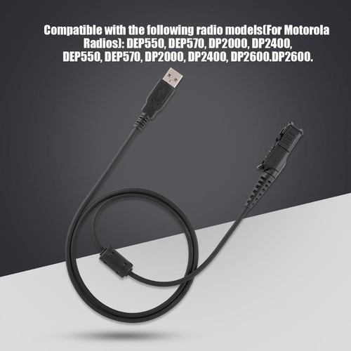 Cable De Programación Usb Para Radio Portátil Motorola Dep