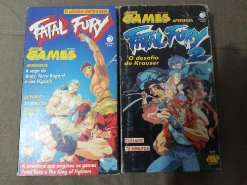 Fatal Fury 1 E 2 - Vhs - Original - Ação Games