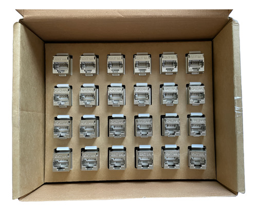 24x Keystone Cat6a Gigalan Blindado 35080126 Furukawa