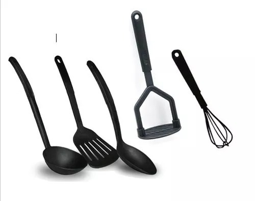 Juego De 5 Utensilios De Cocina Nylon Envío Gratis 