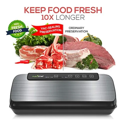 Selladora Al Vacío Nutrichef Pkvs 12 Acero Inoxidable