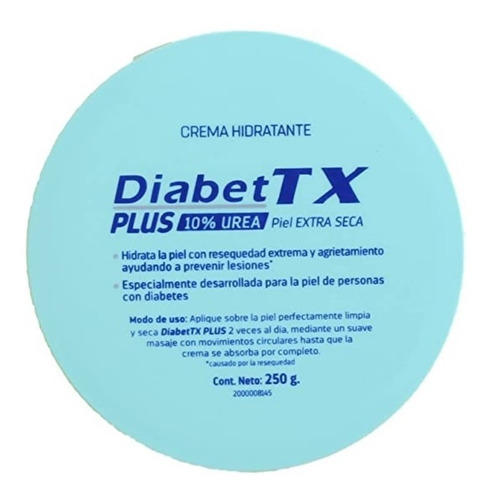Crema Especial Pacientes Diabéticos Diabettx Plus Extrema Tipo de envase tarro