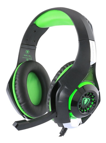 Audífonos Bluefire Ps4 Gaming Headset Luces Led -verde Color Verde
