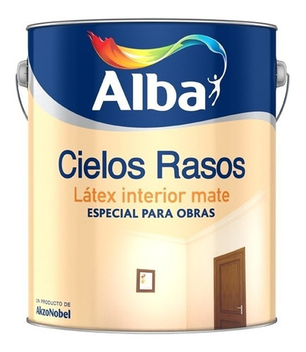 Pintura Latex Alba Cielos Rasos Standard 1 Lt Miguel
