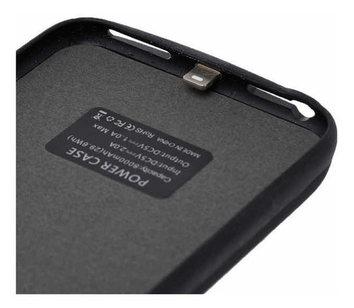 Imagen 4 de 9 de Funda Cargadora iPhone 6 Plus/7 Plus/8 Plus Cubre Bordes