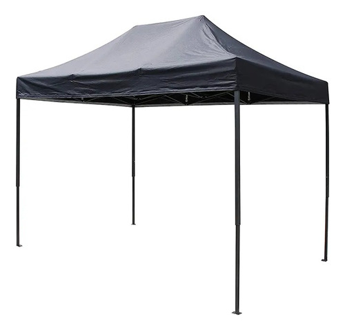 Toldo Plegable Lona Engomada Impermeable 2x3mts Negro