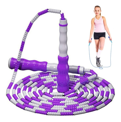 Cuerda De Saltar De Bambú Segmentada Ajustable 250cm
