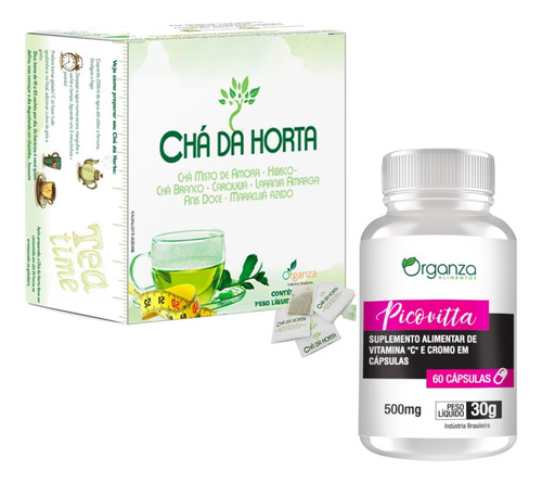 Kit Chá Da Horta Misto + Picovitta Vitamina C Cromo