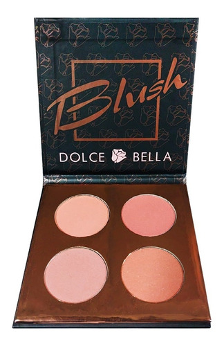 Paleta De Sombras Rubor 4 Colores Dolce Bella Maquillaje