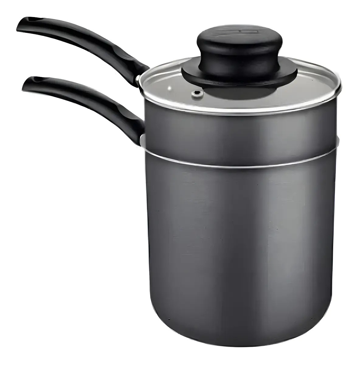 Cuscuzeira Tramontina em Alumínio com Revestimento Interno e Externo em Antiaderente Starflon Max Chumbo 10 cm 0,8 L