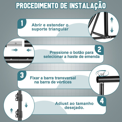 Suporte Para Fundo Fotográfico Com Encaixe Para Tubo + Bolsa
