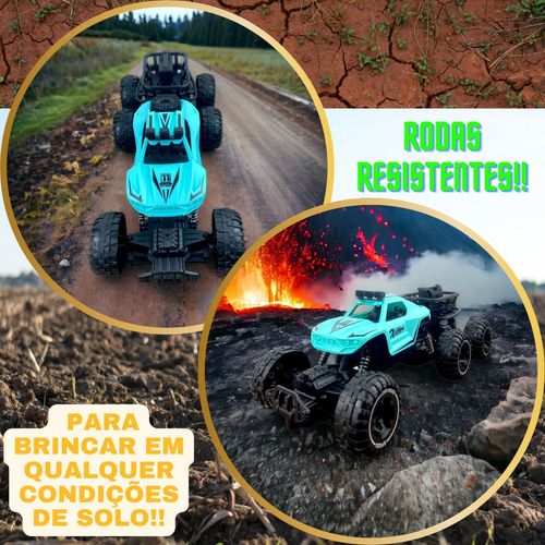 Carrinho Controle Remoto Recarregavel 6 Blink Laranja