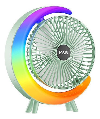 Ventilador De Escritorio Recargable Usb Z Colorful Running L