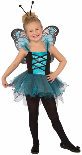 Disfraz Para Niña Mariposa Azul Talla L Halloween 