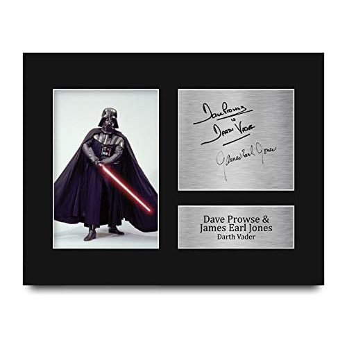 Impresión Autógrafo De Dave Prowse Y James Earl Jones...