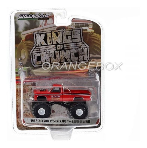 Silverado 1987 Crimson Giant Monster Truck 1:64 Greenlight