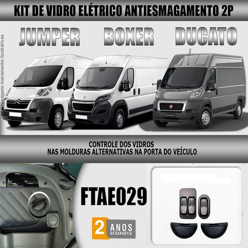 Imagem 2 de 4 de Kit Vidro Elétrico Tragial Peugeot Boxer Ducato E Jumper