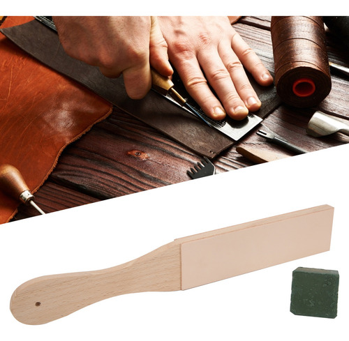 Z Tabla De Afilar De Madera Para Pulir Cuero, Correa Doble